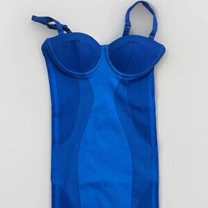 NWT Adidas x Ivy Park Rodeo Collection Glory Blue Strappy Dress HD0260 Size Larg